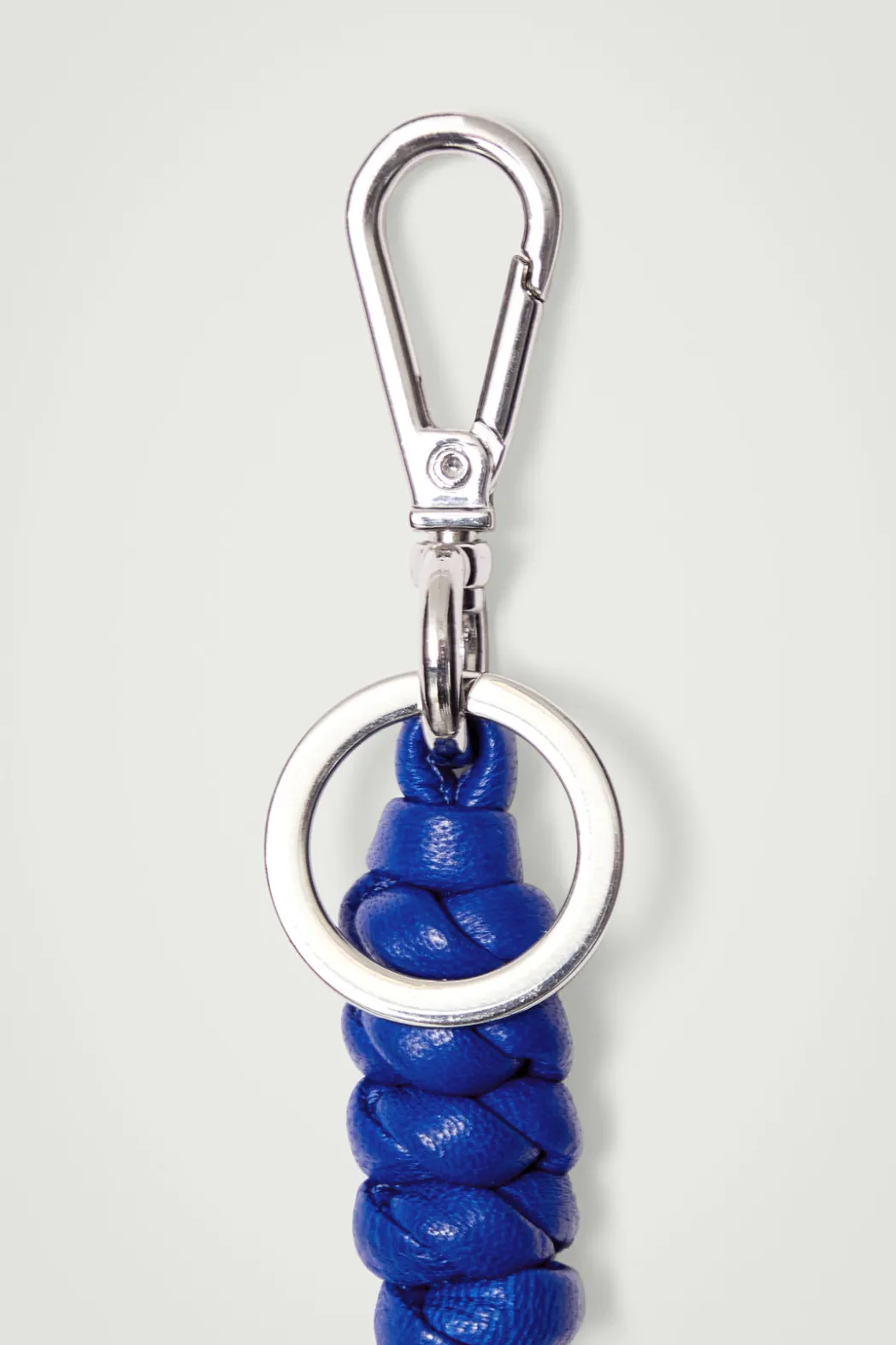 Sale COS KNOTTED LEATHER KEYRING COBALT BLUE