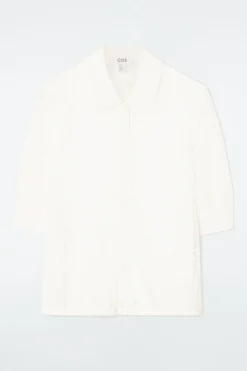 Best COS LACE-STITCH SHORT-SLEEVED CARDIGAN IVORY