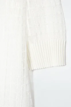 Best COS LACE-STITCH SHORT-SLEEVED CARDIGAN IVORY