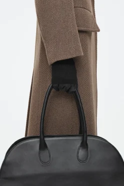 Hot COS LAYERED LEATHER GLOVES BLACK