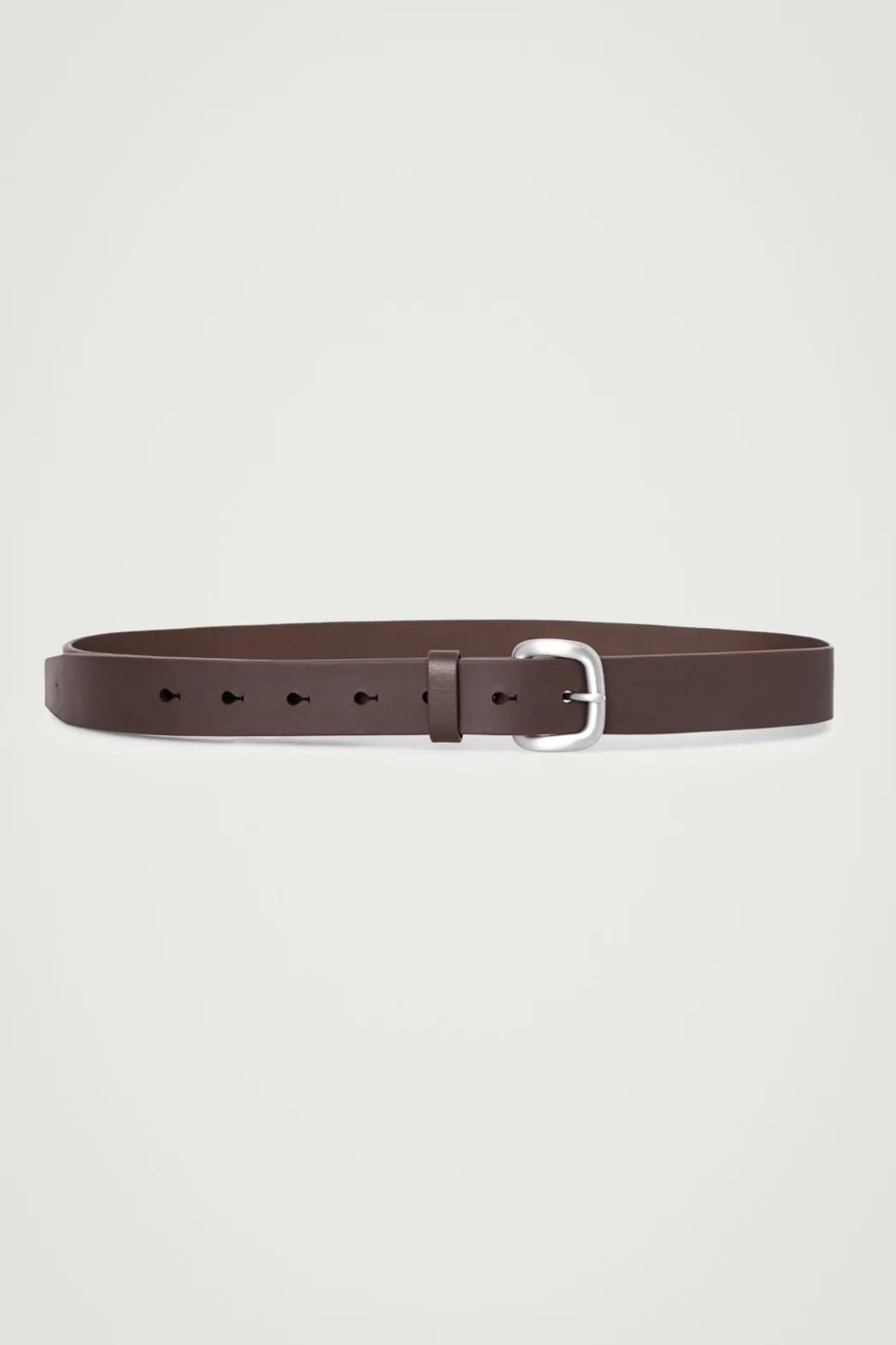 Outlet COS LEATHER BELT BROWN