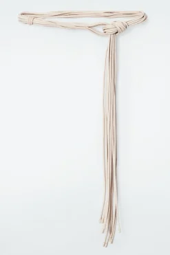 Best COS LEATHER CORD BELT BEIGE