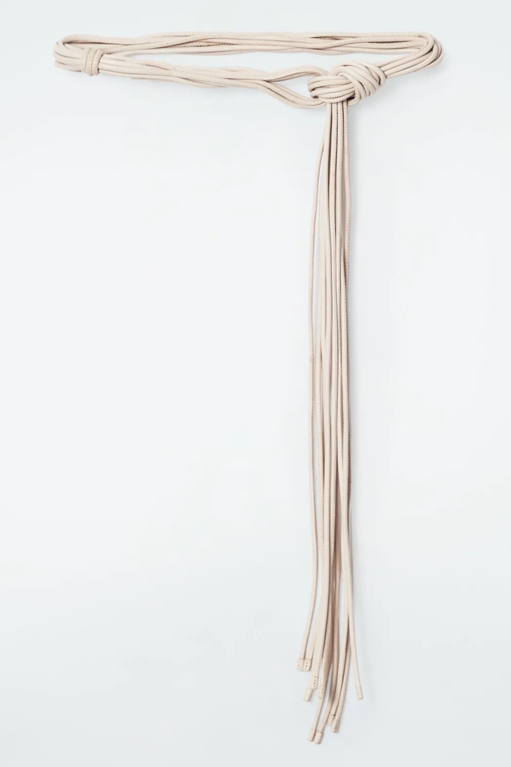 Best COS LEATHER CORD BELT BEIGE