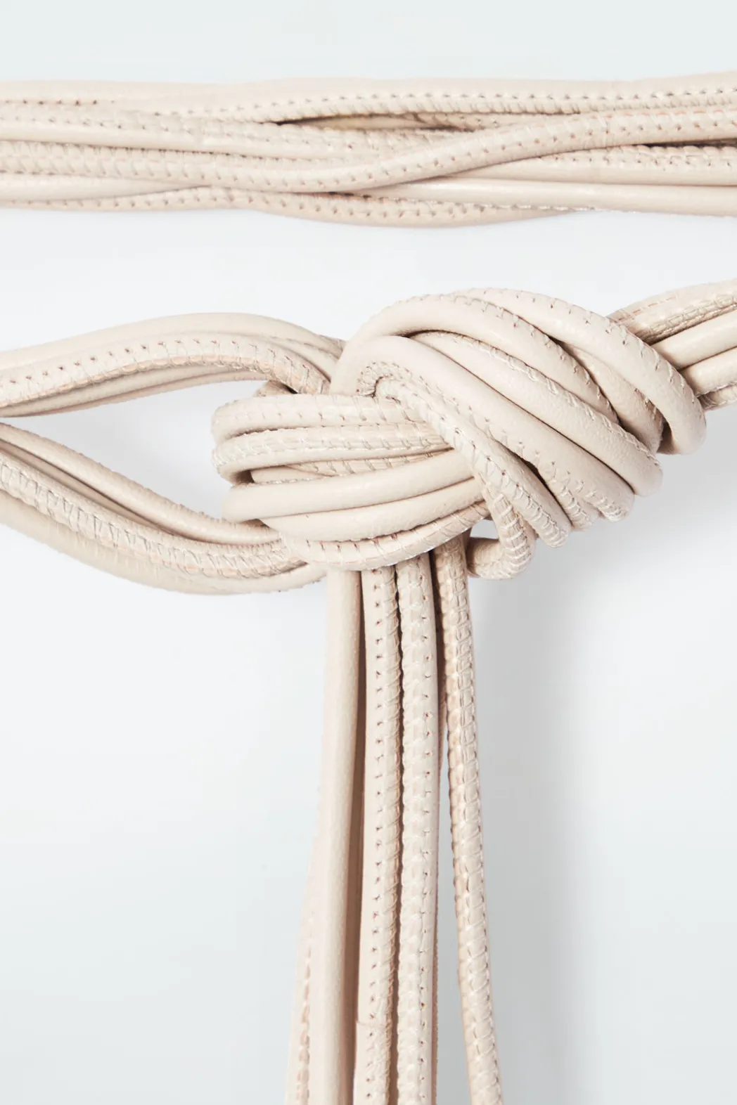 Best COS LEATHER CORD BELT BEIGE