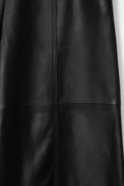 Sale COS LEATHER CULOTTES BLACK