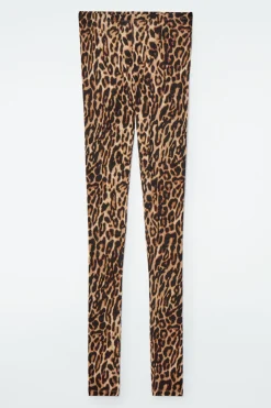 Hot COS LEOPARD-PRINT MERINO WOOL LEGGINGS LEOPARD PRINT