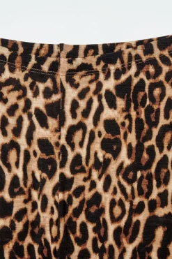 Hot COS LEOPARD-PRINT MERINO WOOL LEGGINGS LEOPARD PRINT