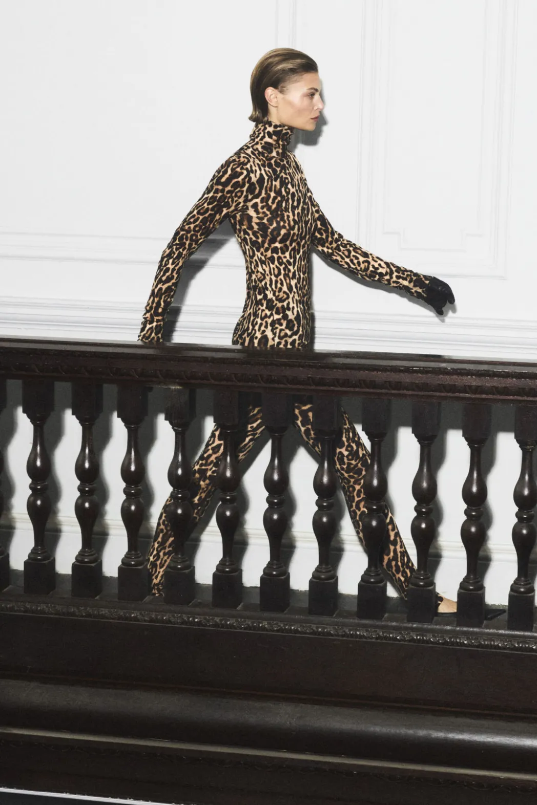 Hot COS LEOPARD-PRINT MERINO WOOL LEGGINGS LEOPARD PRINT