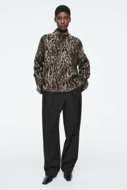 Outlet COS -PRINT MOHAIR-BLEND SWEATER LEOPARD