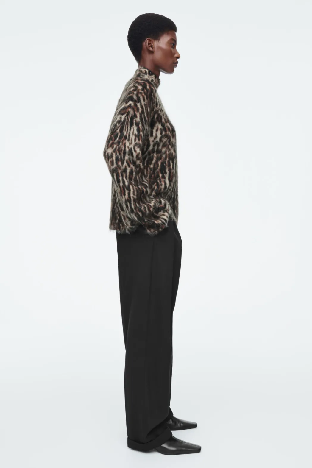 Outlet COS -PRINT MOHAIR-BLEND SWEATER LEOPARD