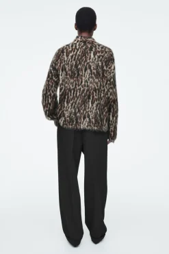 Outlet COS -PRINT MOHAIR-BLEND SWEATER LEOPARD