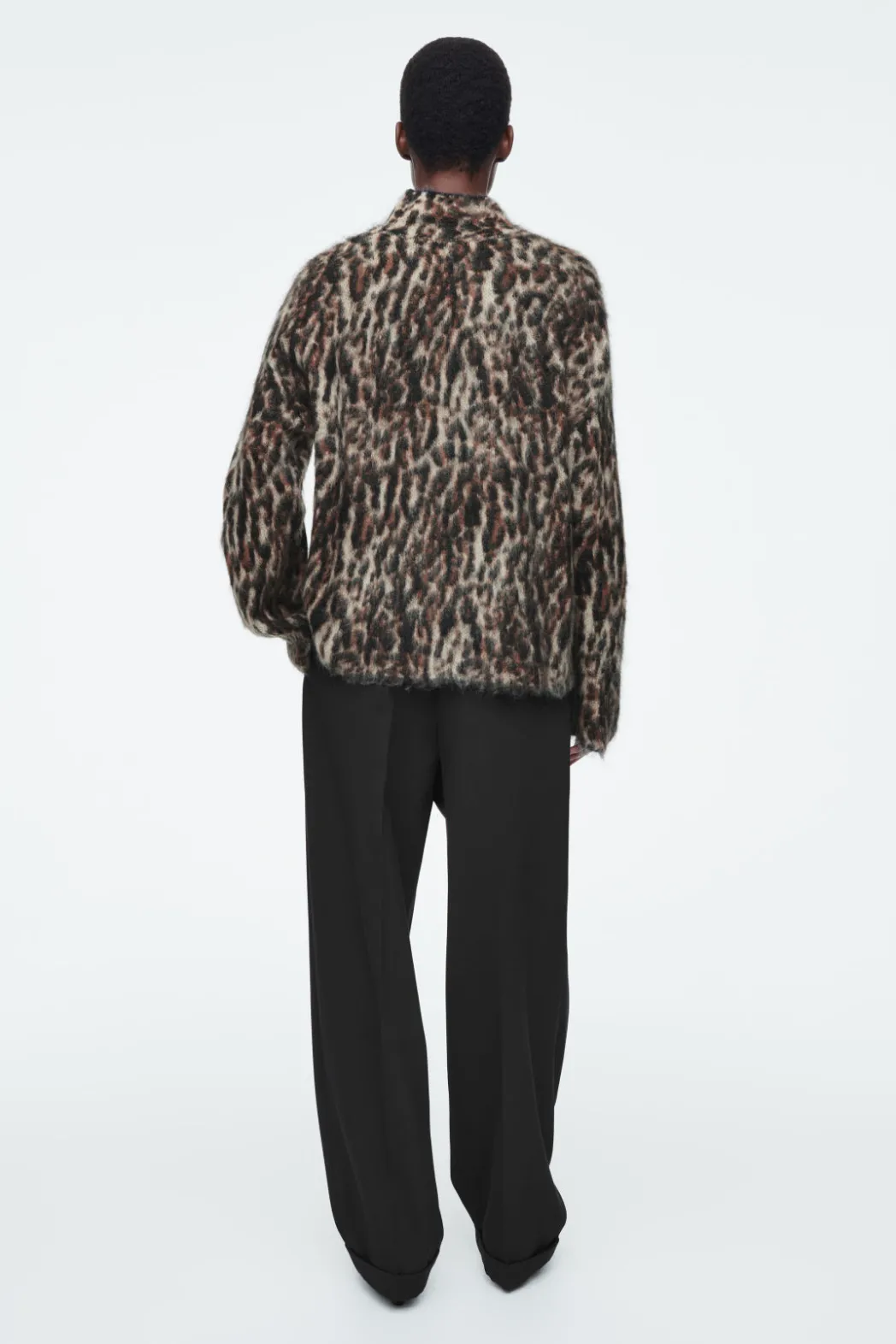 Outlet COS -PRINT MOHAIR-BLEND SWEATER LEOPARD
