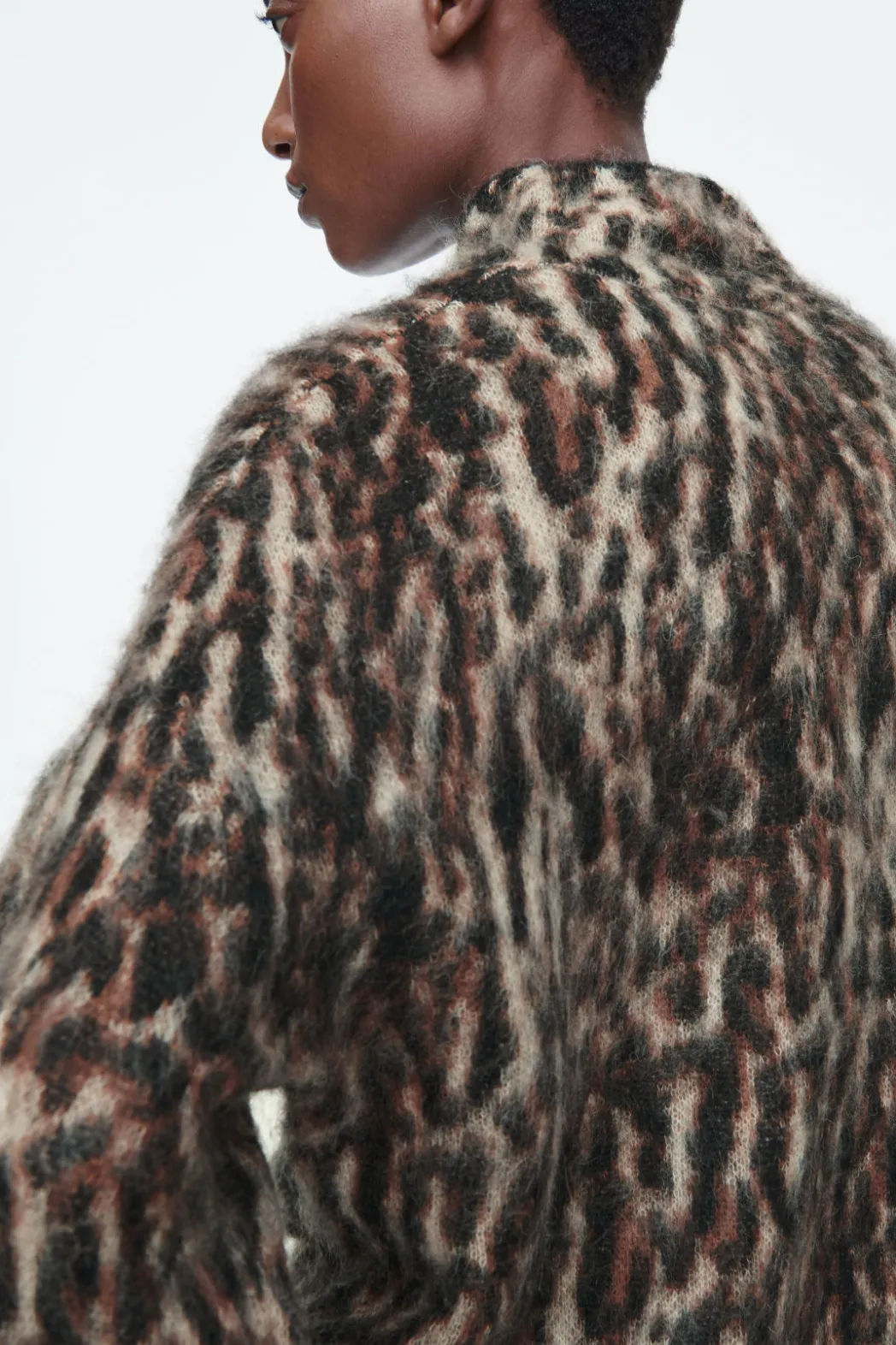 Outlet COS -PRINT MOHAIR-BLEND SWEATER LEOPARD