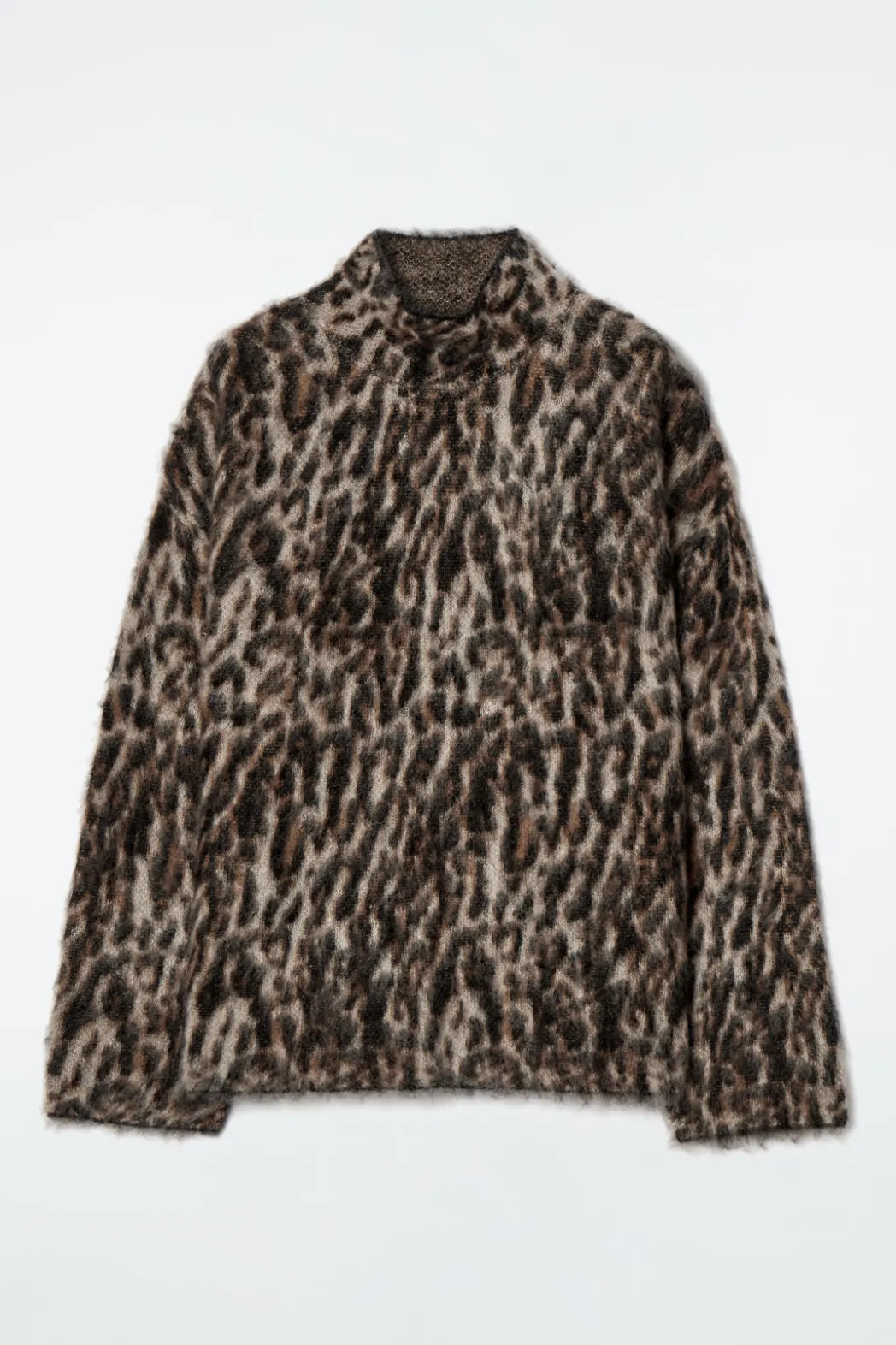 Outlet COS -PRINT MOHAIR-BLEND SWEATER LEOPARD