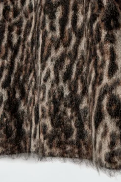 Outlet COS -PRINT MOHAIR-BLEND SWEATER LEOPARD