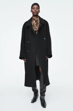 New COS -PRINT SILK TRIANGLE SCARF LEOPARD