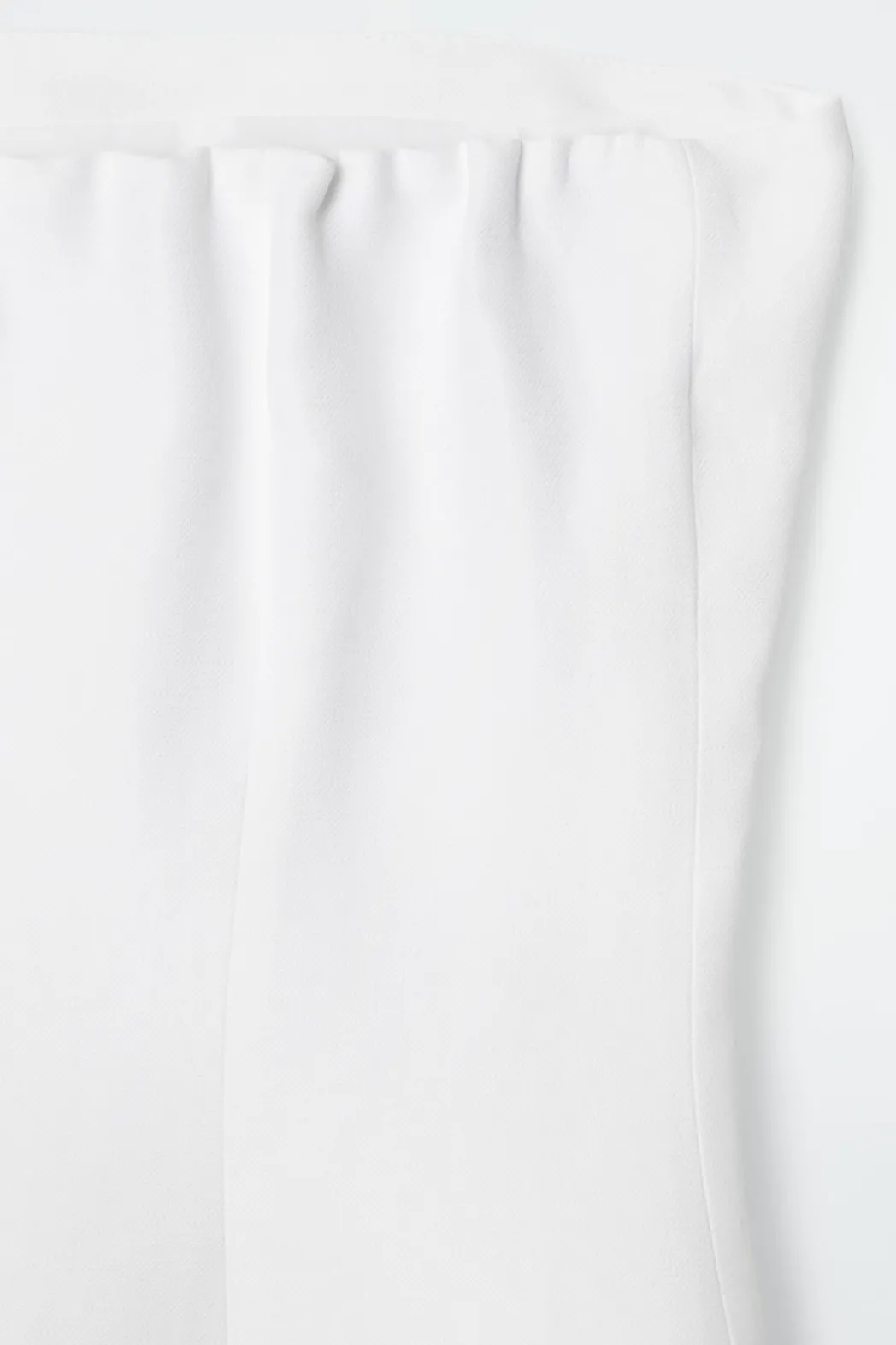 Discount COS LINEN BUSTIER TOP WHITE