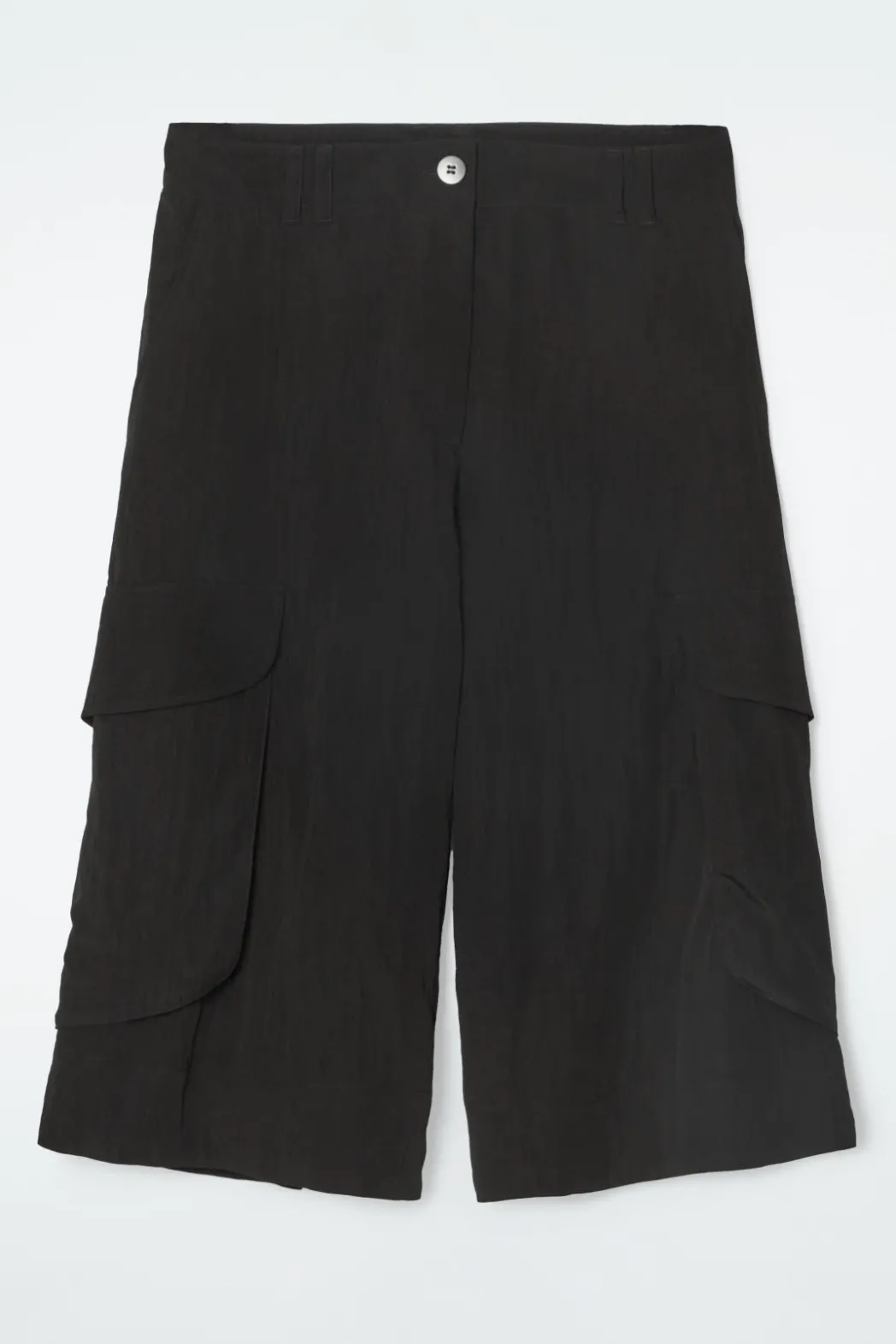Sale COS LONGLINE CARGO SHORTS BLACK