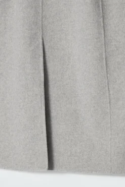 COS LONGLINE DOUBLE-FACED WOOL VEST GRAY