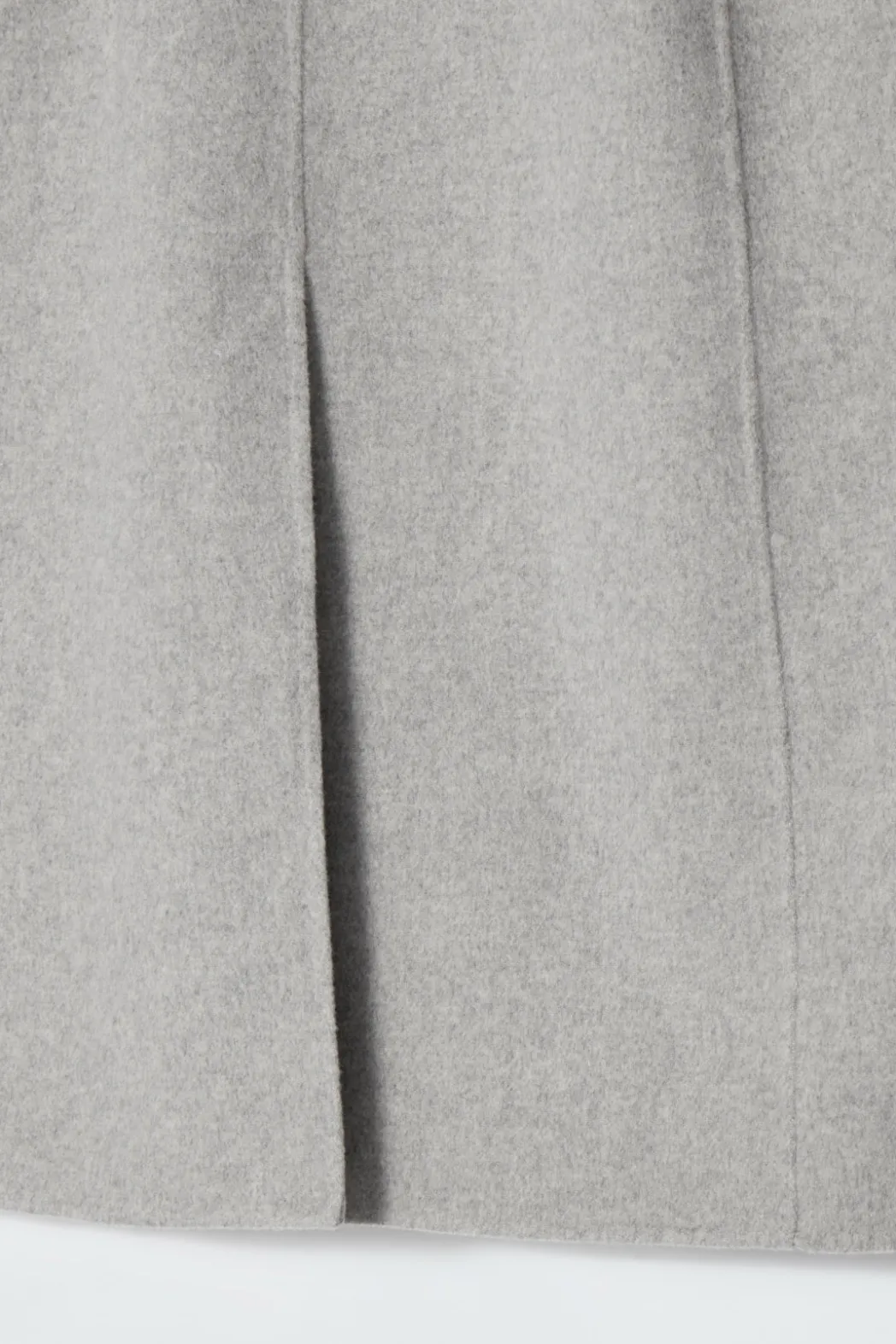 COS LONGLINE DOUBLE-FACED WOOL VEST GRAY