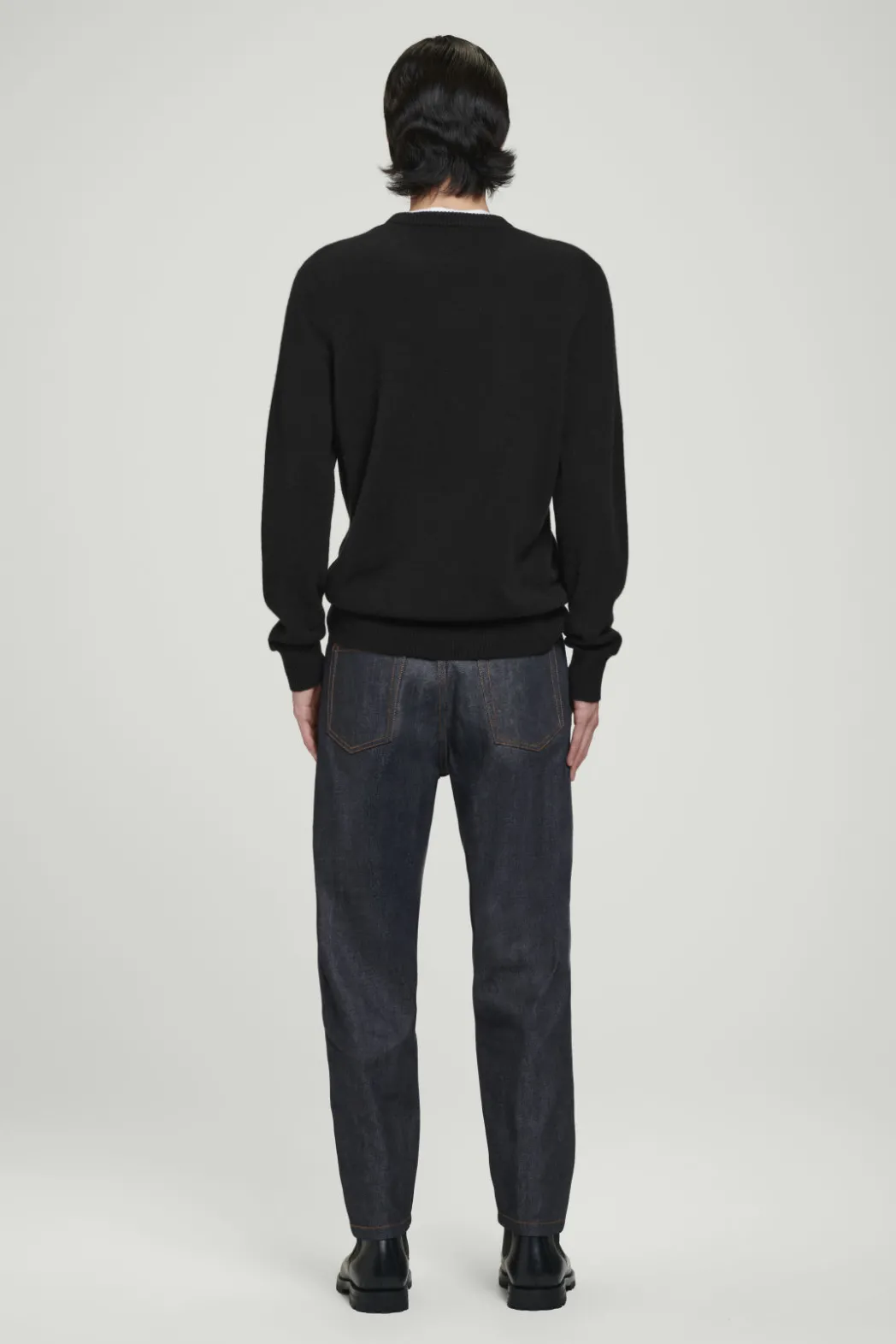 COS MARGIN RAW SELVEDGE TAPERED JEANS INDIGO
