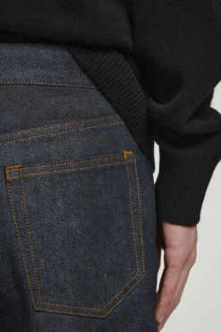 COS MARGIN RAW SELVEDGE TAPERED JEANS INDIGO
