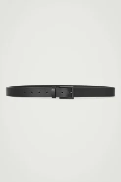 Hot COS MATTE LEATHER BELT BLACK