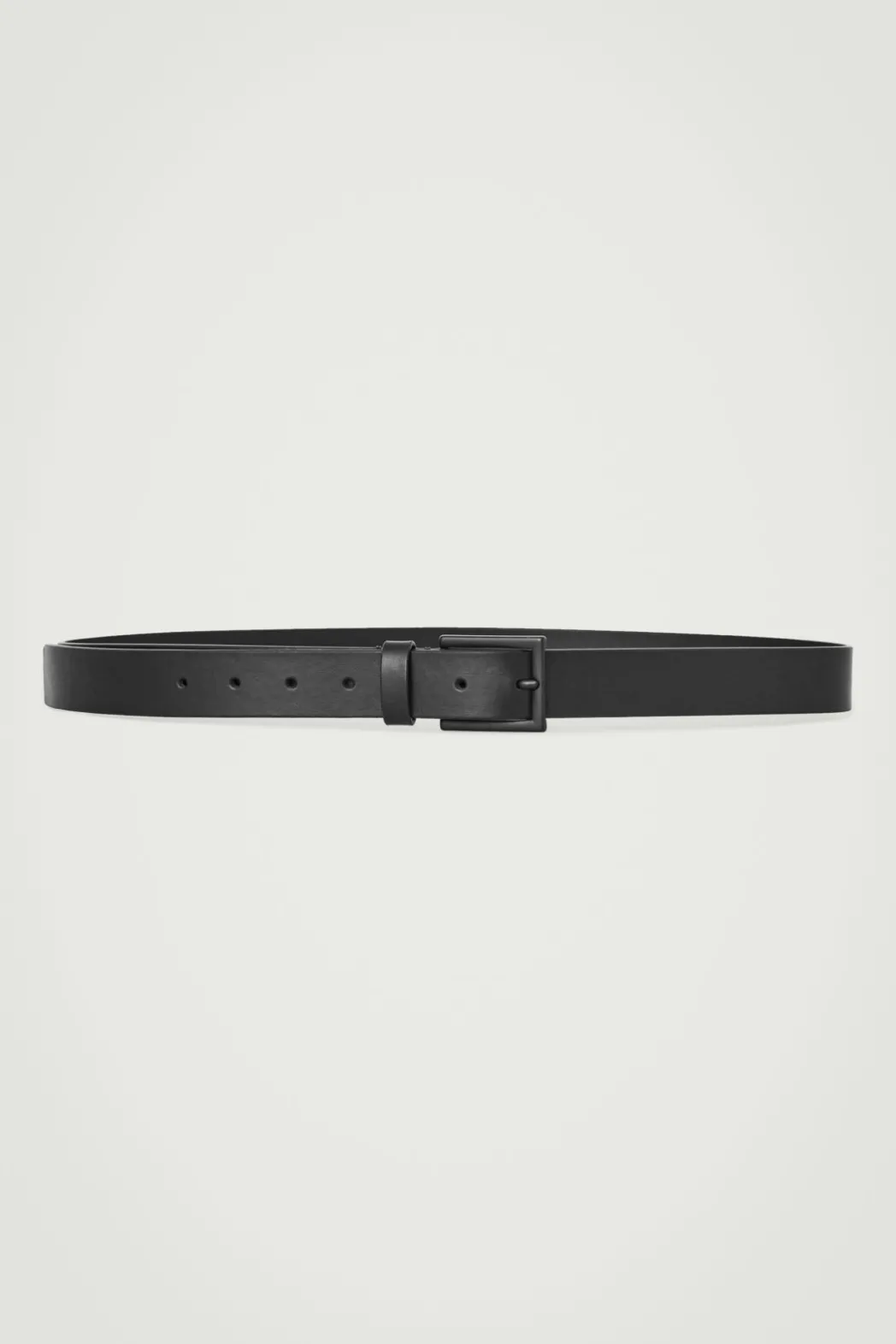 Hot COS MATTE LEATHER BELT BLACK
