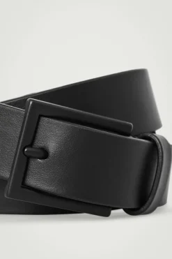 Hot COS MATTE LEATHER BELT BLACK