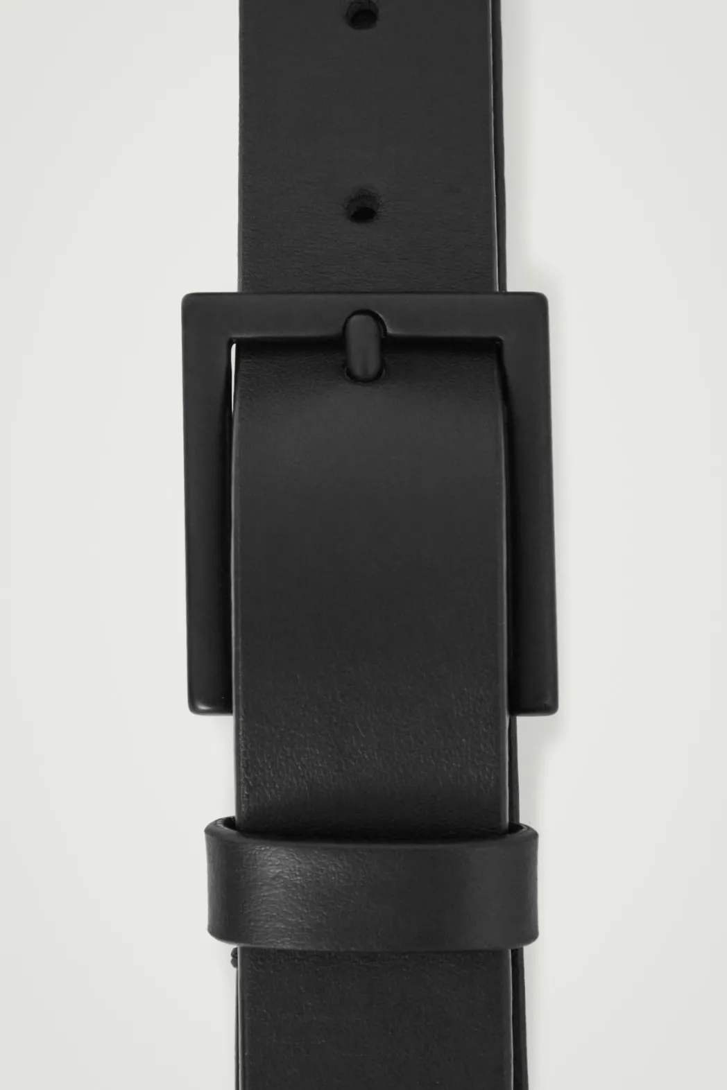 Hot COS MATTE LEATHER BELT BLACK