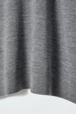 Hot COS MERINO WOOL CREW-NECK JUMPER GRAY MÉLANGE