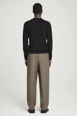 Best COS MERINO WOOL CREW-NECK SWEATER BLACK