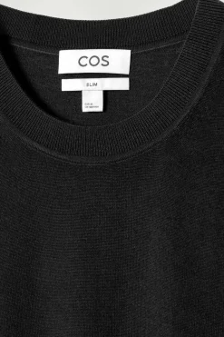 Best COS MERINO WOOL CREW-NECK SWEATER BLACK