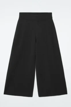 Best COS MERINO WOOL CULOTTES BLACK