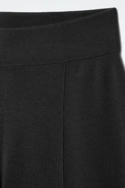 Best COS MERINO WOOL CULOTTES BLACK