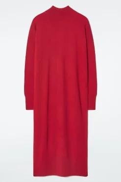Hot COS MERINO WOOL TURTLENECK DRESS RED