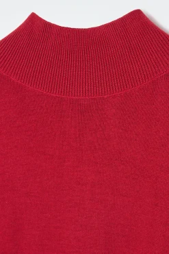 Hot COS MERINO WOOL TURTLENECK DRESS RED
