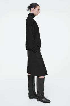 Sale COS MERINO WOOL TURTLENECK SWEATER BLACK