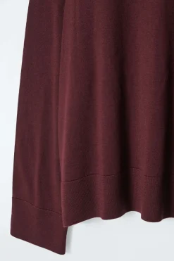 Sale COS MERINO WOOL TURTLENECK SWEATER BURGUNDY