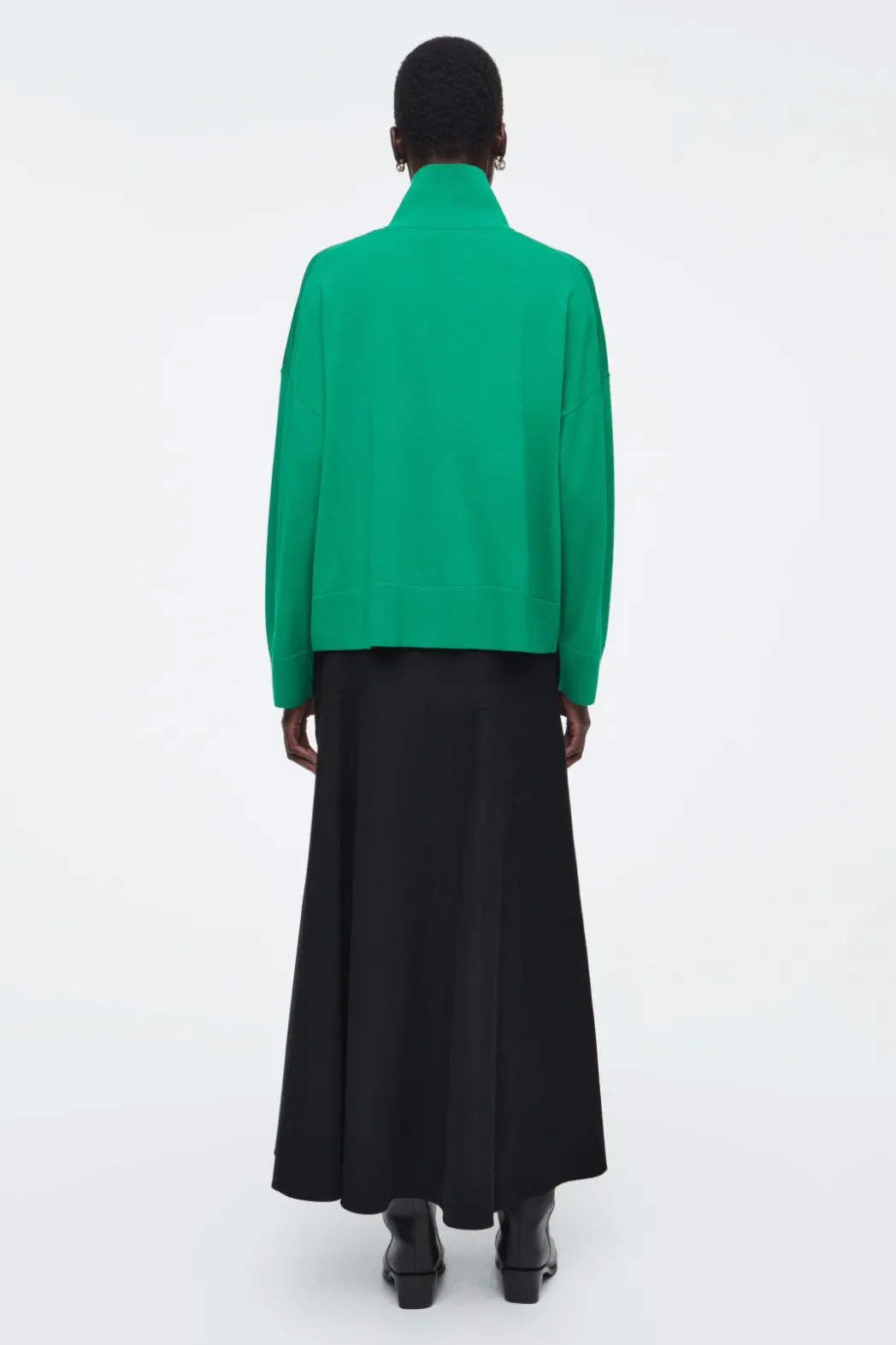Clearance COS MERINO WOOL TURTLENECK SWEATER GREEN