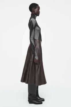Hot COS MERINO WOOL TURTLENECK TOP GRAY / ARGYLE