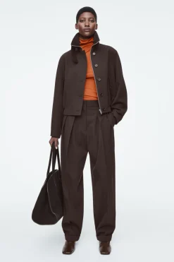 Discount COS MERINO WOOL TURTLENECK TOP ORANGE