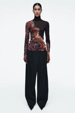 Online COS MERINO WOOL TURTLENECK TOP MULTICOLORED
