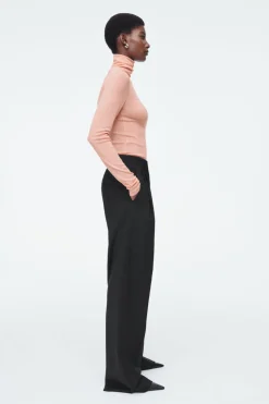 Sale COS MERINO WOOL TURTLENECK TOP APRICOT