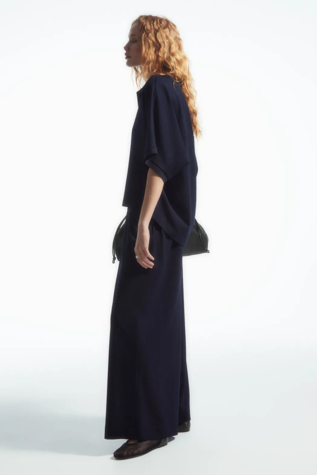 Discount COS MILANO-KNIT CULOTTES NAVY BLUE