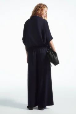 Discount COS MILANO-KNIT CULOTTES NAVY BLUE