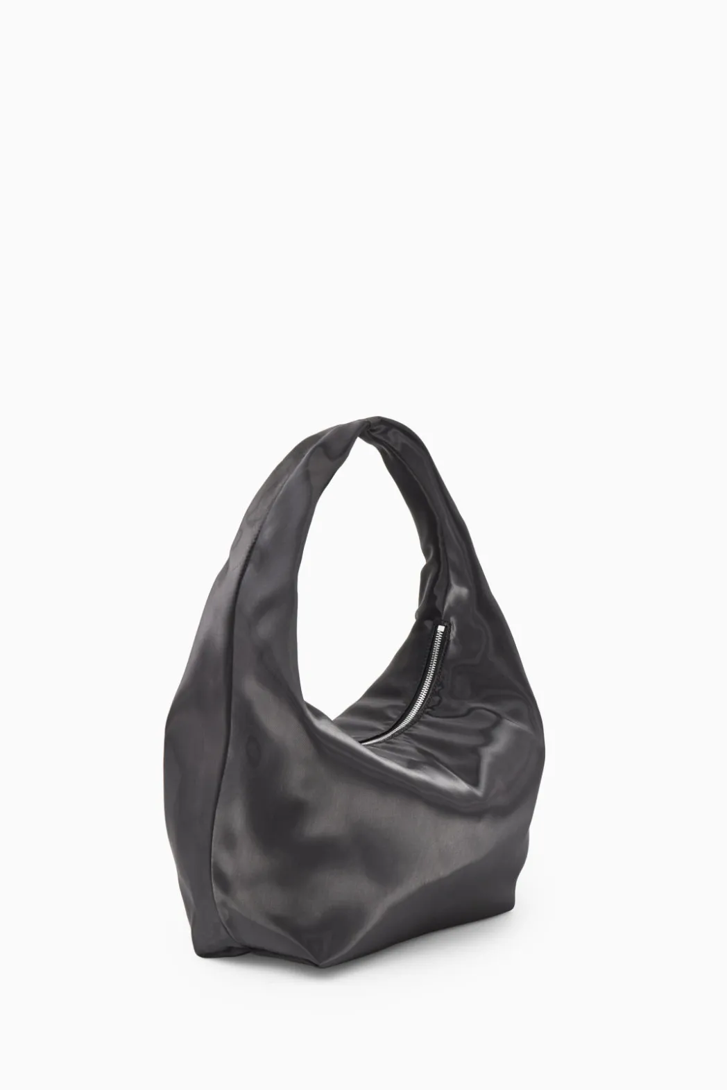 Discount COS MINI SLING HIGH-SHINE SHOULDER BAG NAVY