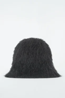 Clearance COS MOHAIR BUCKET HAT BLACK