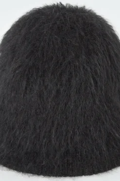 Clearance COS MOHAIR BUCKET HAT BLACK