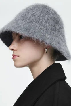 Online COS MOHAIR BUCKET HAT GRAY